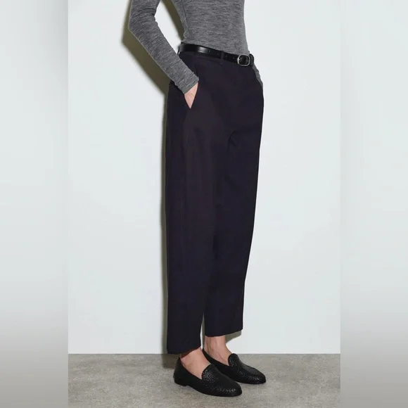 COS Barrel-Leg Cotton Chinos - sz 10 US - Picture 2 of 7